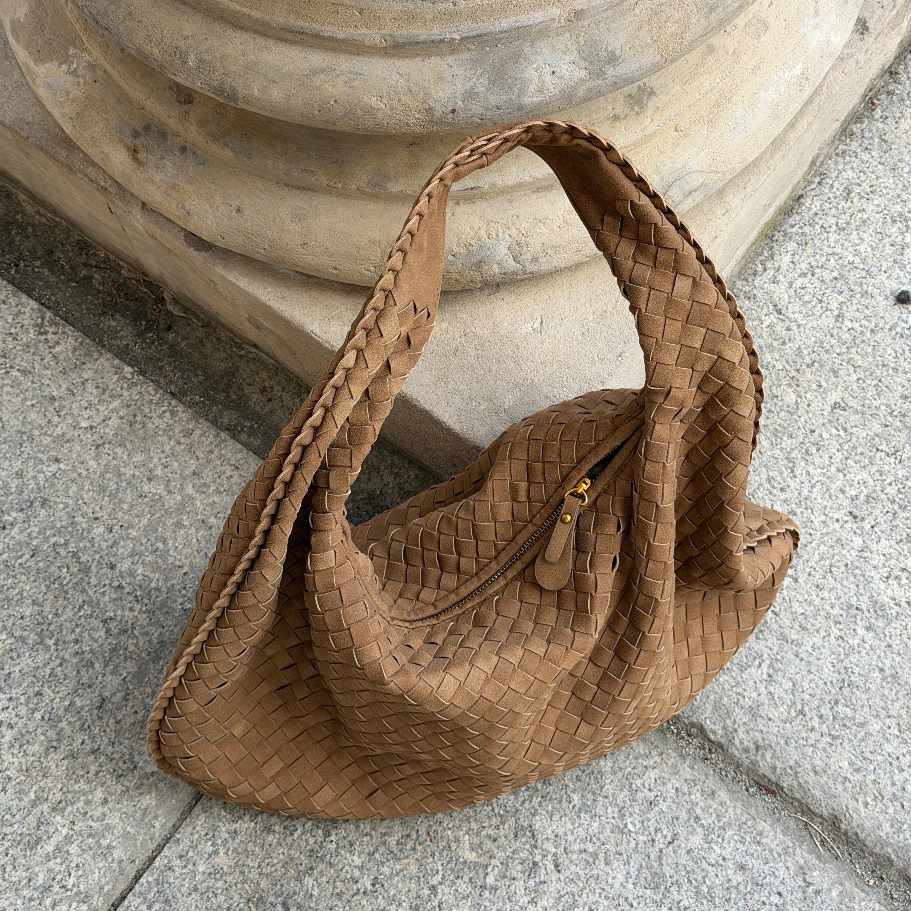 Woven Oversized Suede